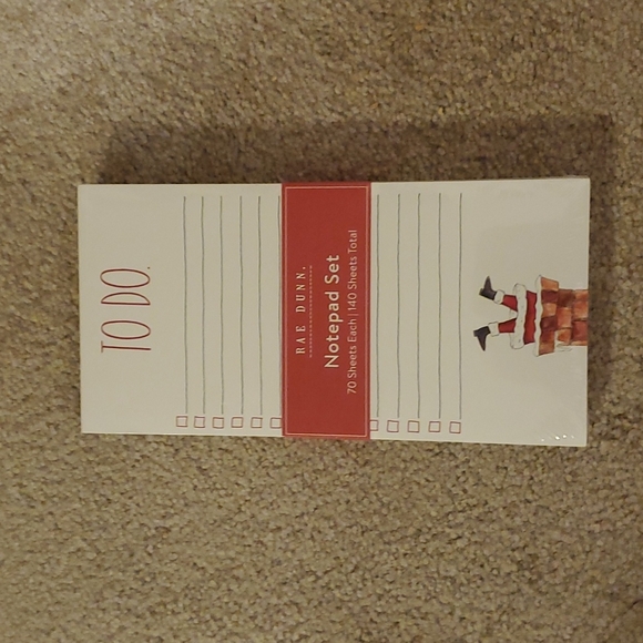 Rae Dunn Christmas Notepad Set